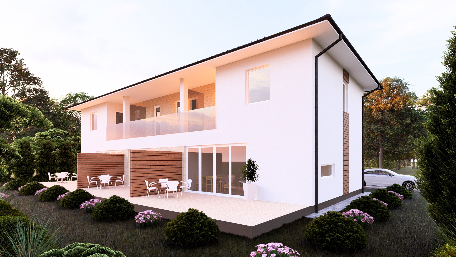 Balatonszárszói 4 lakásos épület